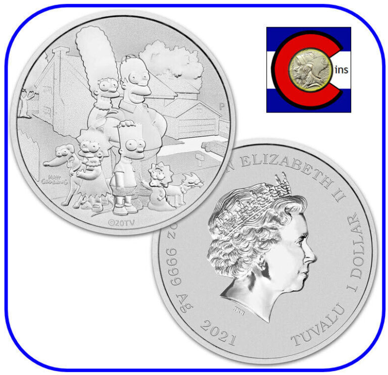 Read more about the article 2021 Tuvalu Simpson Family 1 oz silver coin in Mint capsule