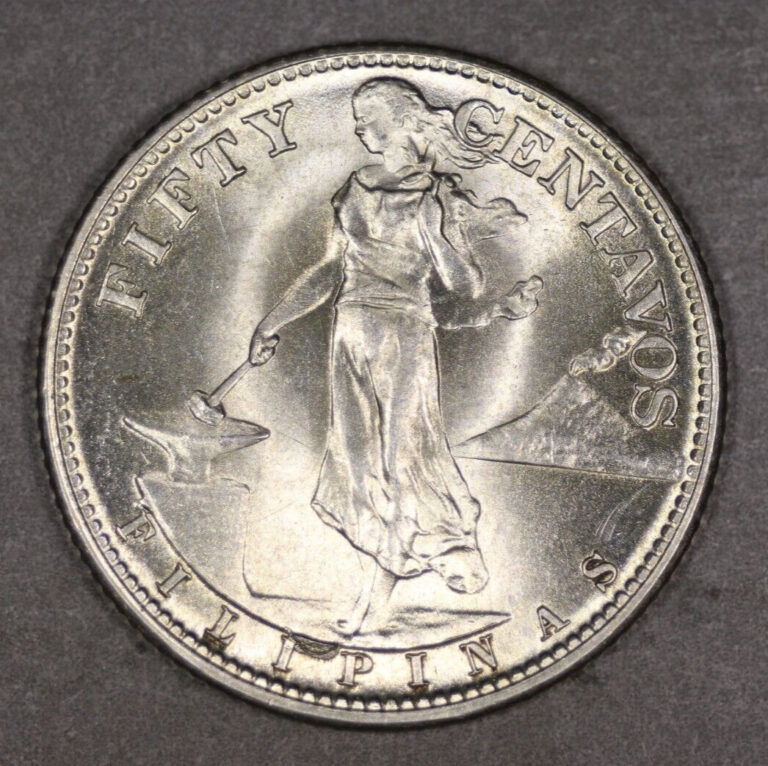 Read more about the article 1944 S U.S. Philippines Silver 50 Centavos Uncirculated