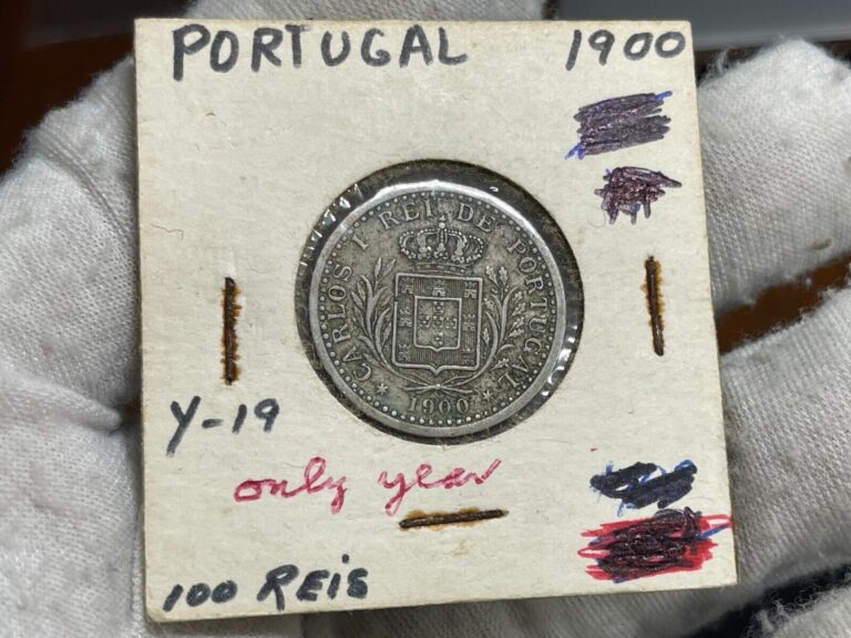 Read more about the article 1900 Portugal 100 Reis Coin Great Condition