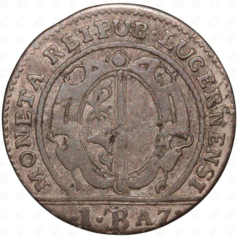 Read more about the article 1796 Swiss Canton of Luzern 1 Batzen 10 Rappen Coin