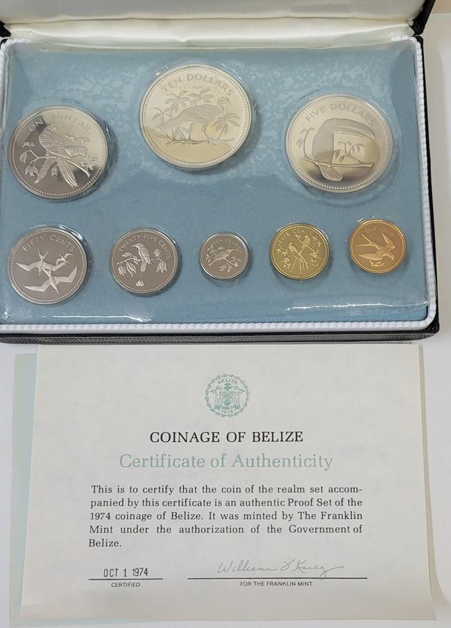Read more about the article Coins of Belize 1974 Belize 8 Coin Copper nickel Proof Set