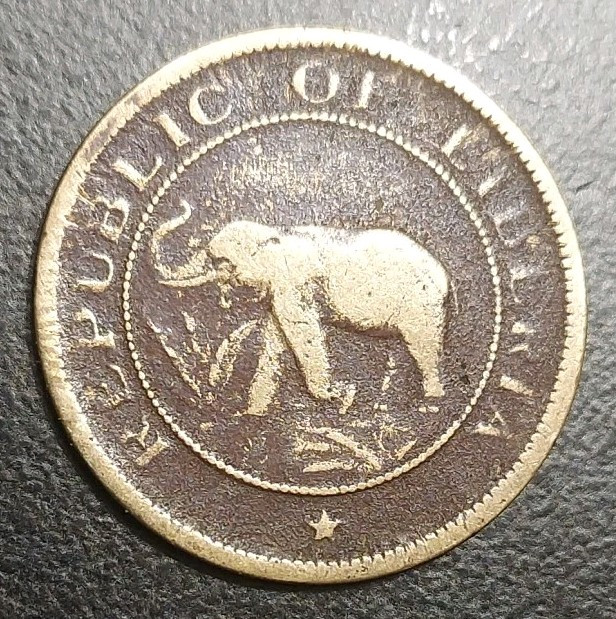 Read more about the article 1937 LIBERIA 1 CENT VINTAGE OLD COIN ELEPHANT and PALM TREE KM 11