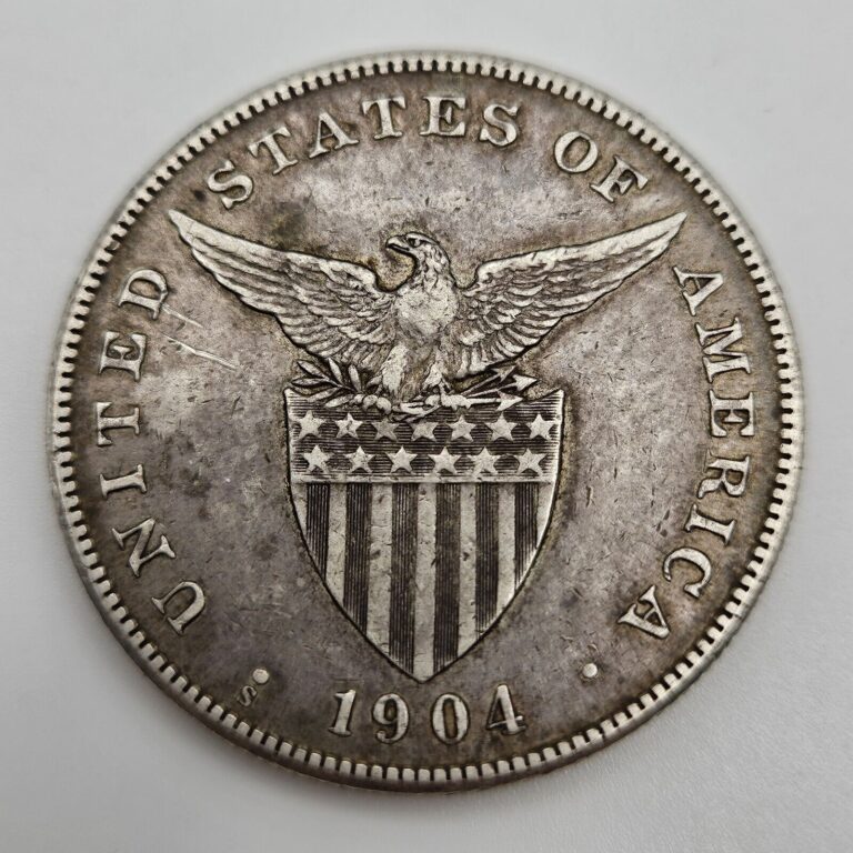 Read more about the article 1904-S 1 Peso XF Philippines US San Francisco Mint Silver Coin One