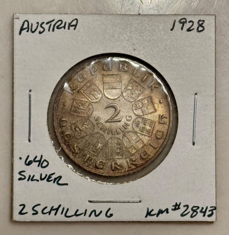 Read more about the article 1928 Austria 2 Schilling (Franz Schubert) Silver Coin – KM#2843