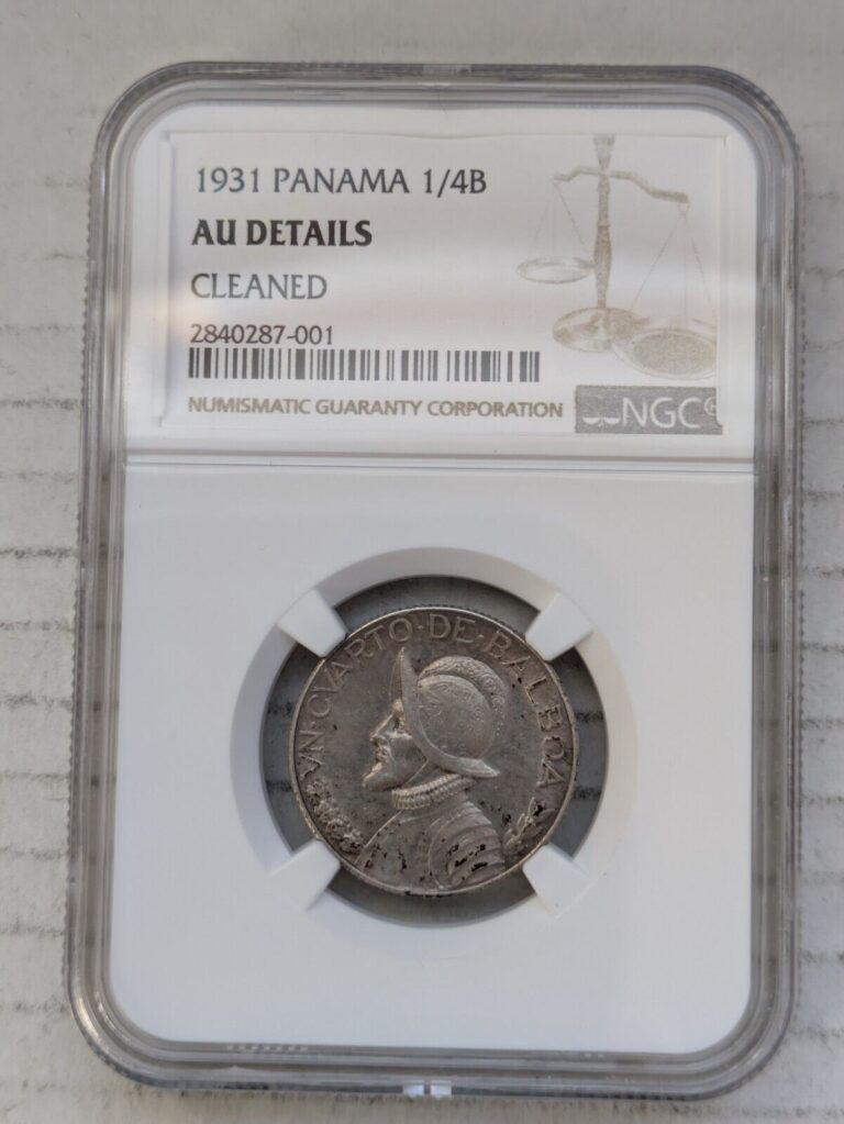Read more about the article 1931 Panama 1/4 Balboa 90% Silver About Uncirculated NGC AU Details KM#11.1 Key