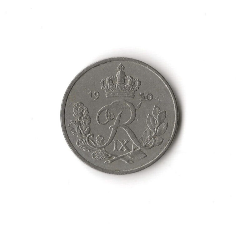 Read more about the article 1950 Denmark – 25 Ore – 281 – Copper Nickel – 4.5g