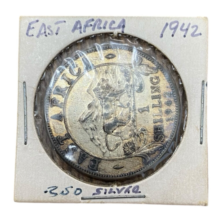 Read more about the article 1942 Uganda East Africa One Shilling .350 Silver Coin King George VI Lion