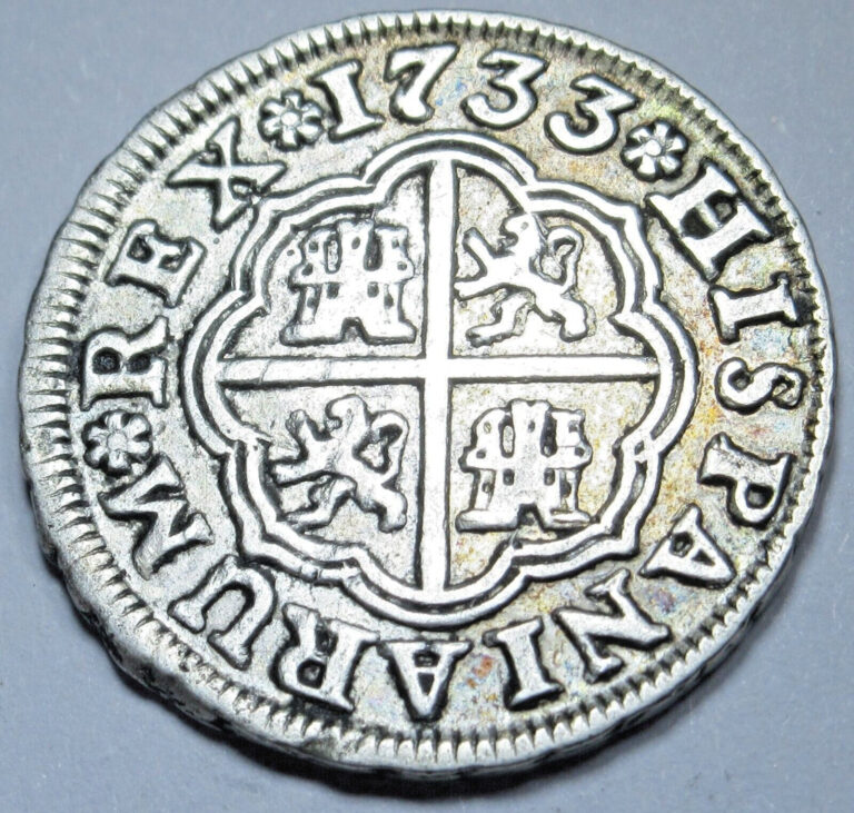 Read more about the article 1733 Spanish Silver 1 Reales Genuine 1700’s Colonial Cross Pirate Treasure Coin