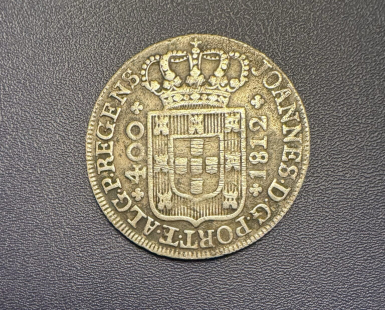 Read more about the article 1812 Portugal 400 Reis (Cruzado Novo) Silver Coin