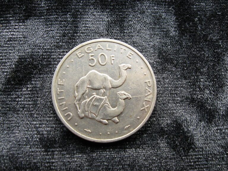 Read more about the article old world coin DJIBOUTI 50 francs 1977 KM25 “Camels” (265)