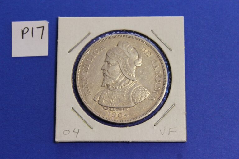 Read more about the article 1904 Panama Vasco Nunez de Balboa Silver 50 Centesimos Coin