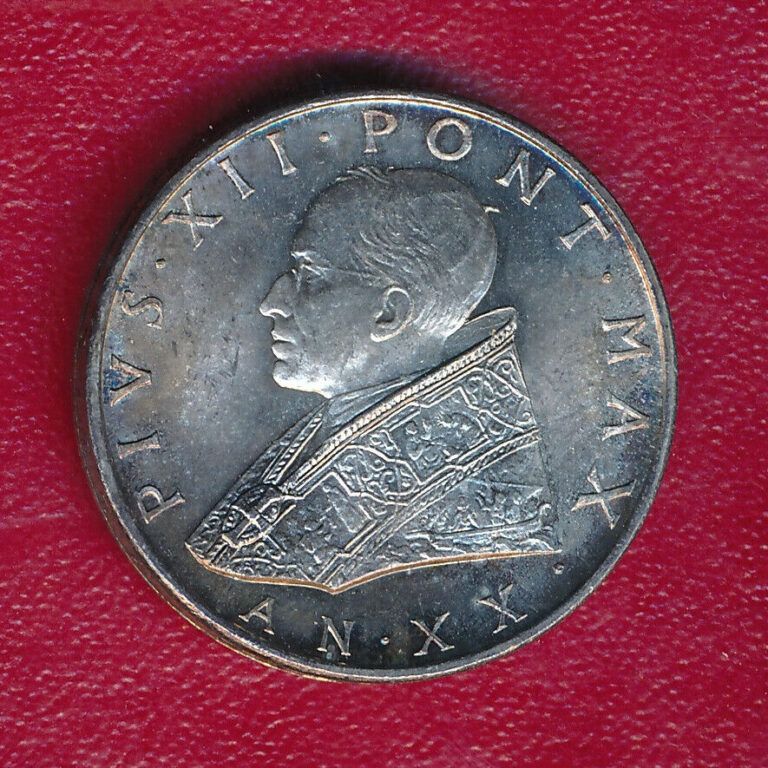 Read more about the article VATICAN CITY 1958 500 LIRE SILVER COIN **CHOICE BRILLIANT UNCIRCULATED**