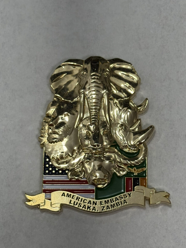 Read more about the article 1/1 GOLD ONLINE CHALLENGE COIN – Marine Security Guard Detachment Lusaka Zambia