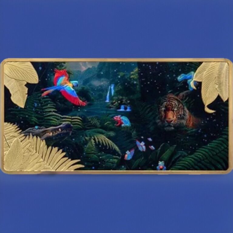 Read more about the article 🇺🇸 JUNGLE AT NIGHT 3oz Silver Coin 50 Francs Burundi 2025 UV Torch Included