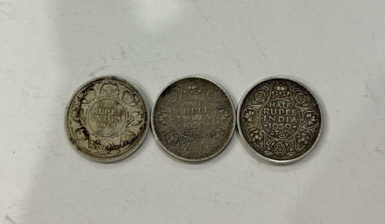 Read more about the article India Silver Half Rupee 1/2 British Coin Lot Victoria Edward Mix Rare Find