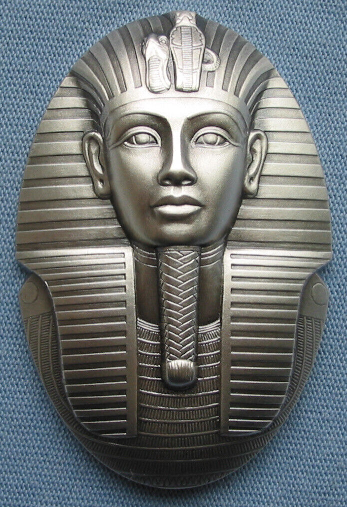 Read more about the article 2022 Djibouti 200 Fr. Tutankhamun 3oz .999 Silver High Relief (King Tut Egypt)