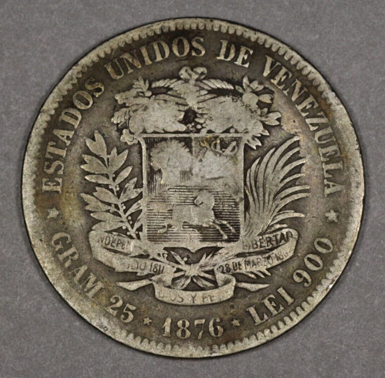 Read more about the article 1876 Venezuela Silver 1 Venezolano