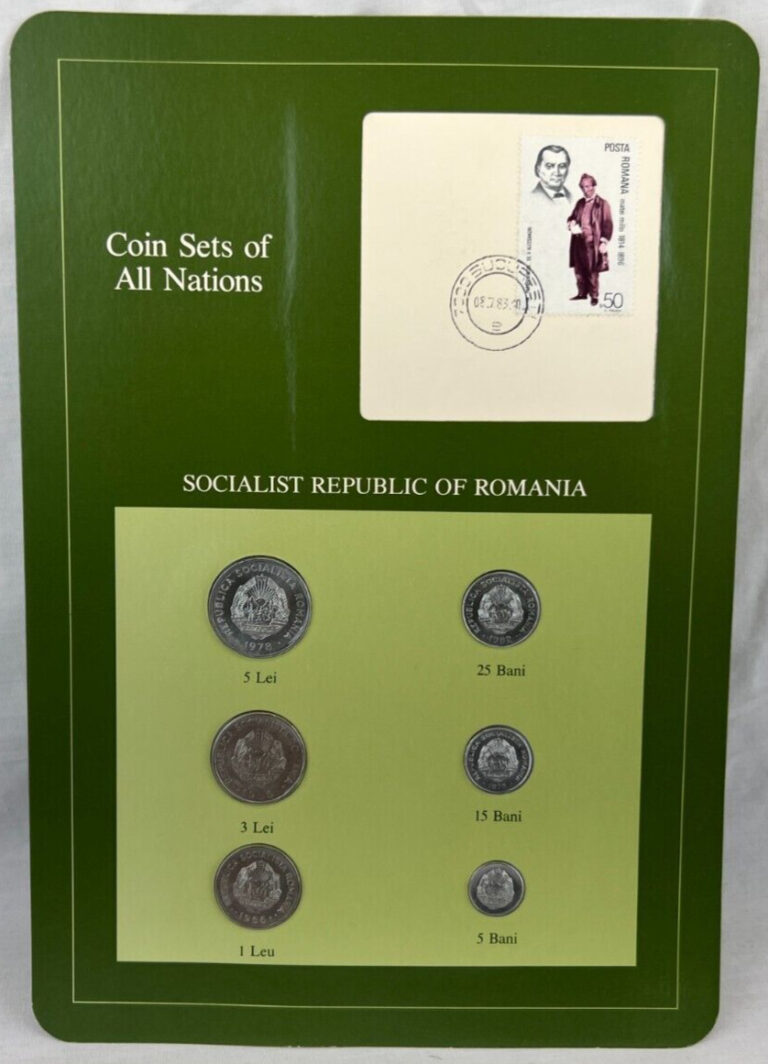 Read more about the article Coin Sets of All Nations Socialist Repubic of Romania 6 Coin Set