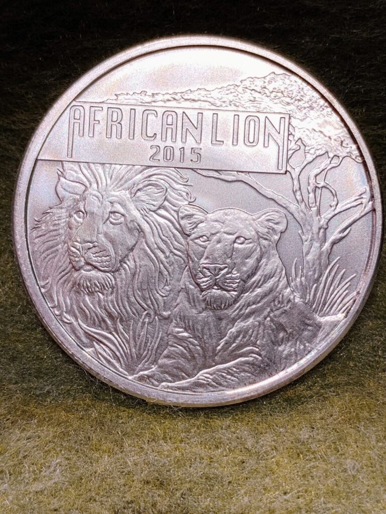 Read more about the article BURUNDI ~ 2015 ~ 5000 FRANCS ~ AFRICAN LION ~ 1oz. .999 SILVER ~ BU