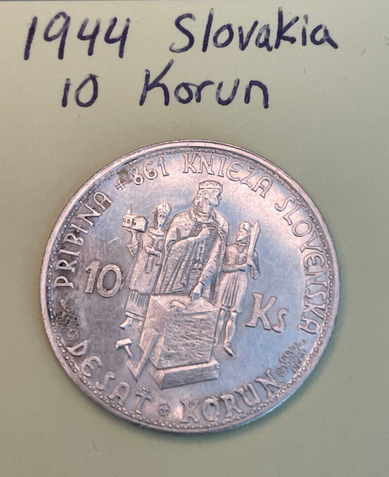 Read more about the article 1944 10 Korun Slovakia World Silver Coin