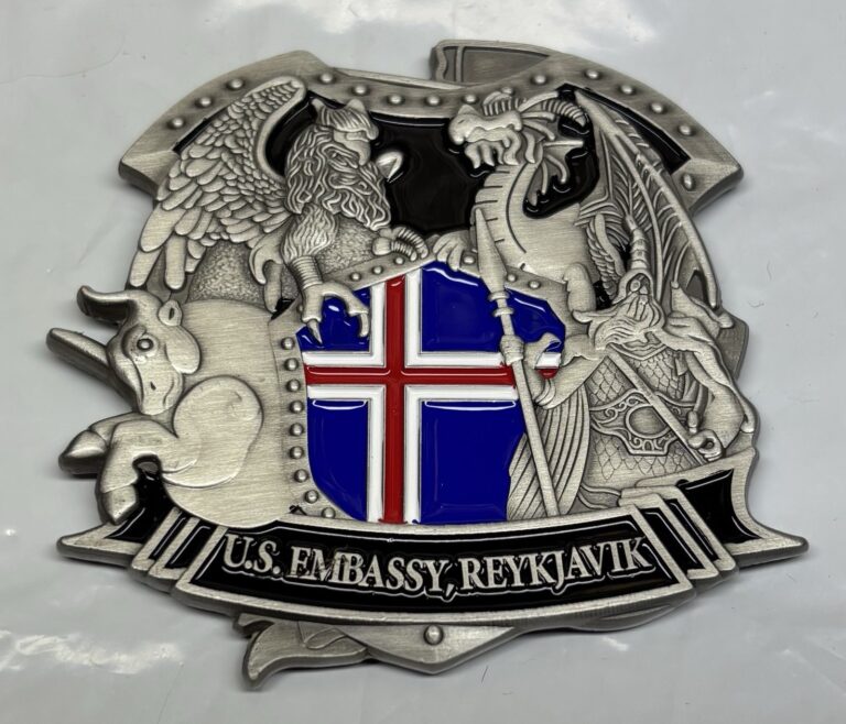Read more about the article Iceland Embassy Defense Attache Challenge Coin