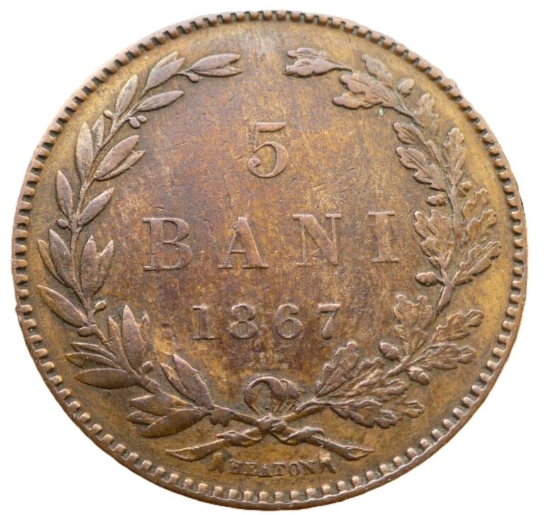 Read more about the article Romania 1867  5  Bani  HEATHON