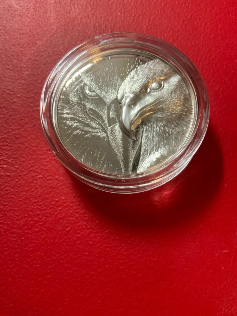 Read more about the article 2020 Mongolia 500 Togrog Majestic Eagle 1oz Silver Proof Coin-Ultra High Relief