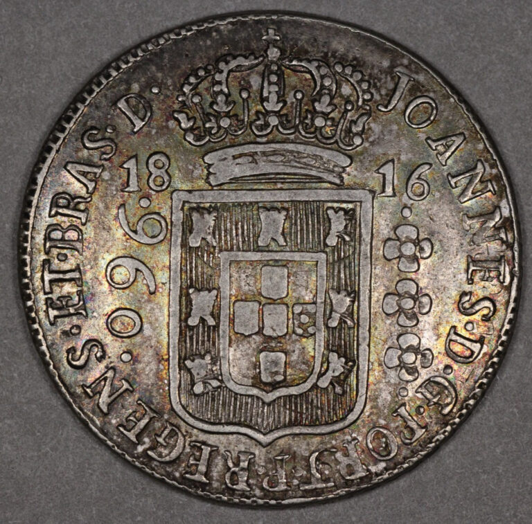 Read more about the article 1816 B Brazil Silver 960 Reis