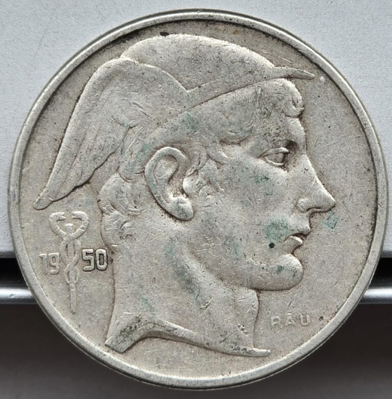 Read more about the article Belgium 1950 50 Francs Silver Coin – Dutch Type