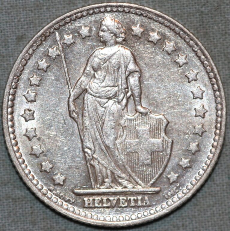Read more about the article Switzerland 1952  Silver 1/2 Franc ~99 ¢ Tracked shipping