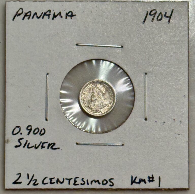 Read more about the article 1904 Panama “Pill”  2 1/2 Centesimos  Silver Coin – KM#1