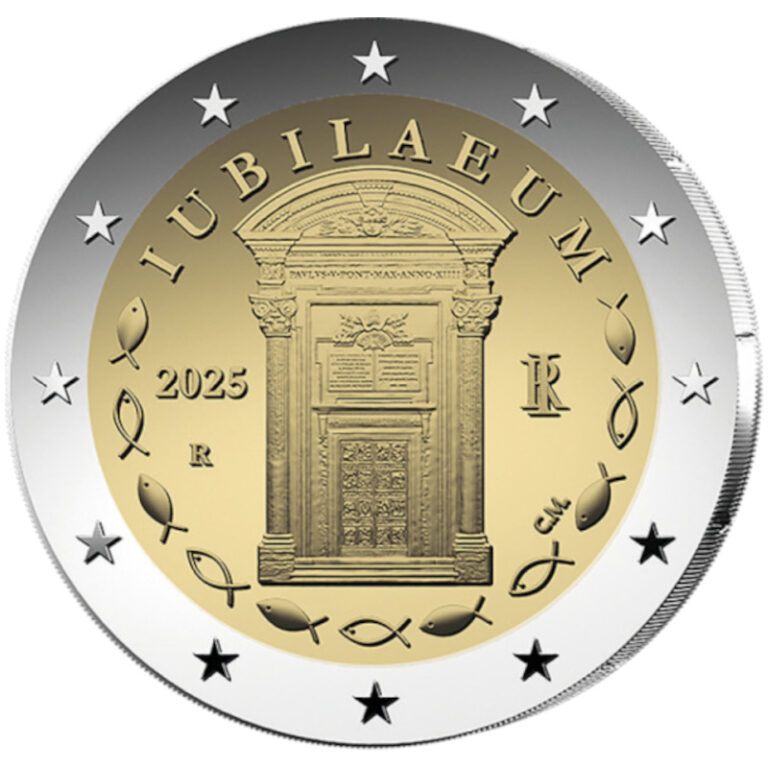 Read more about the article 2025 Italy € 2 Euro UNC Coin – Catholic Jubilee Holy Year 2025 Pilgrims of Hope