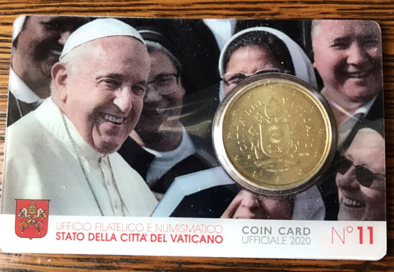 Read more about the article Official 2020 Vatican Coin Card of Pope Francis