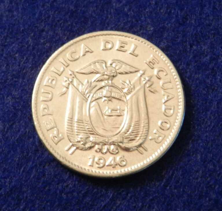 Read more about the article 1946 Ecuador 5 Centavos – Awesome Coin – See PICS