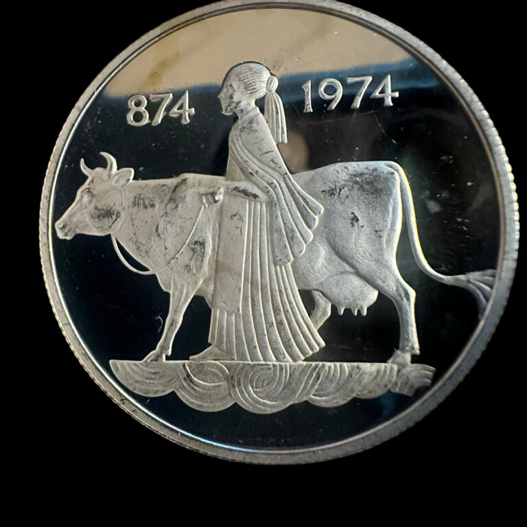 Read more about the article Iceland 500 Kronur 1974 Silver Coin – 1100 Years of Settlement – Proof