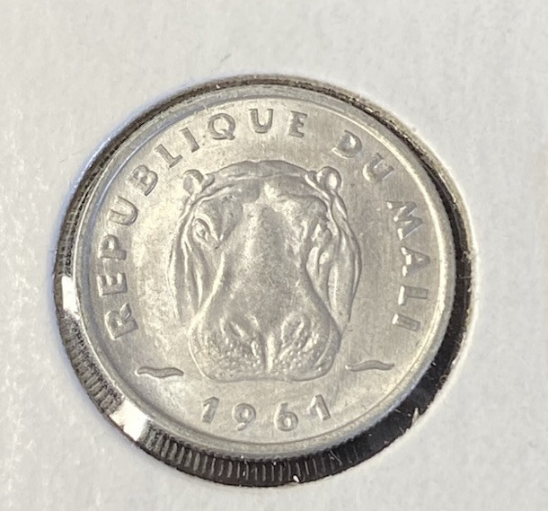 Read more about the article 1961 Mali 5 Francs Aluminum Coin Free Shipping