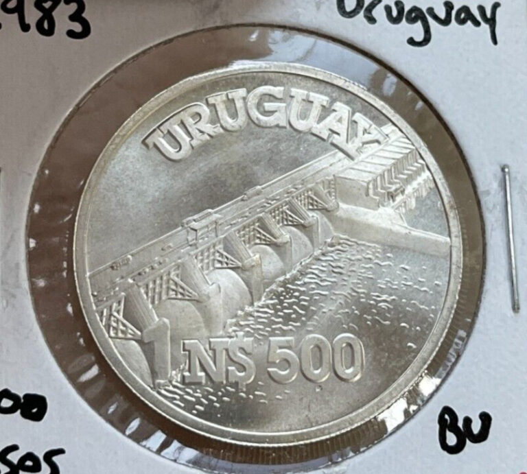 Read more about the article 1983 Uruguay 500 Nuevos Pesos – 1973 Dam KM# 82 – Silver