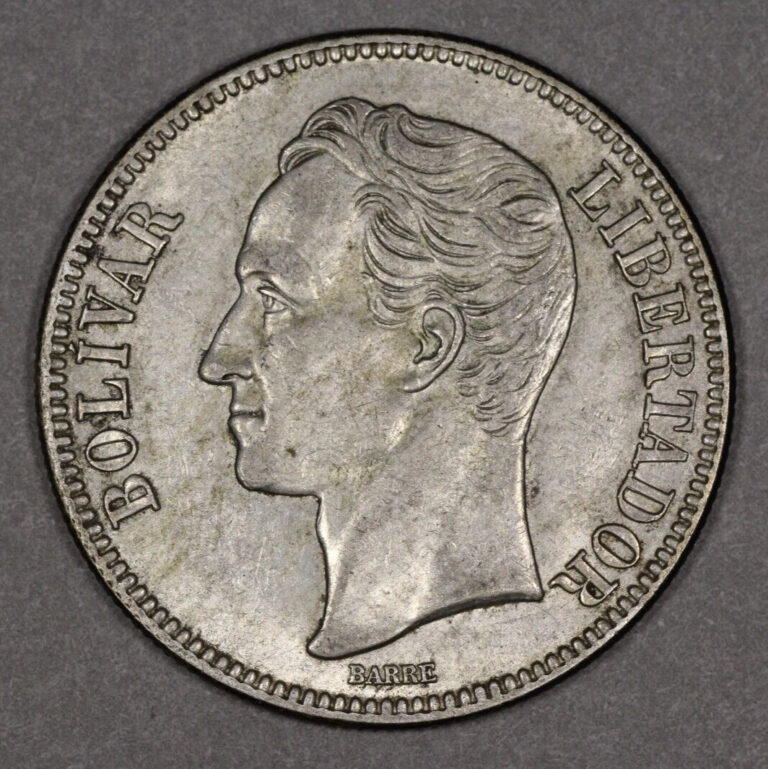 Read more about the article 1929 Venezuela Silver 5 Bolivares