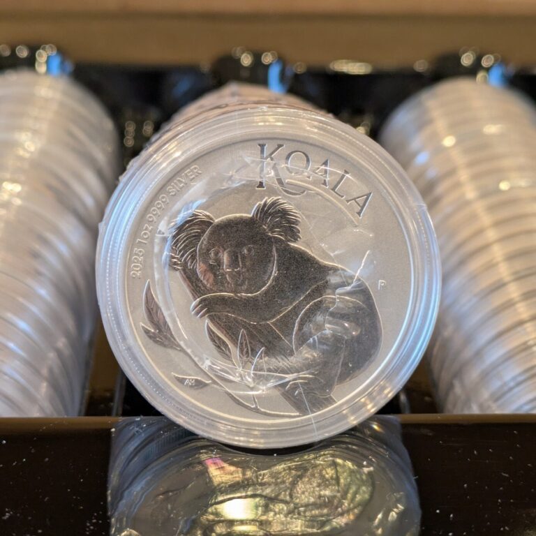 Read more about the article 🐨 GEM BU 2025 AUSTRALIA 1 OZ OUNCE SILVER KOALA COIN with CAPSULE – IN STOCK!