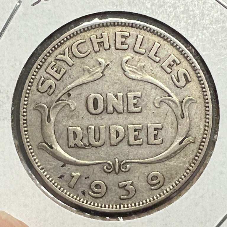 Read more about the article 1939 SEYCHELLES SILVER ONE RUPEE BETTER COIN
