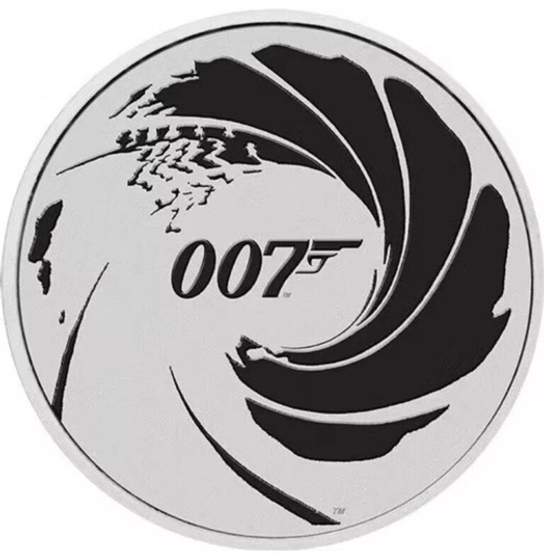 Read more about the article 2022 1 oz Colorized Tuvalu James Bond Series 007 Silver Coin