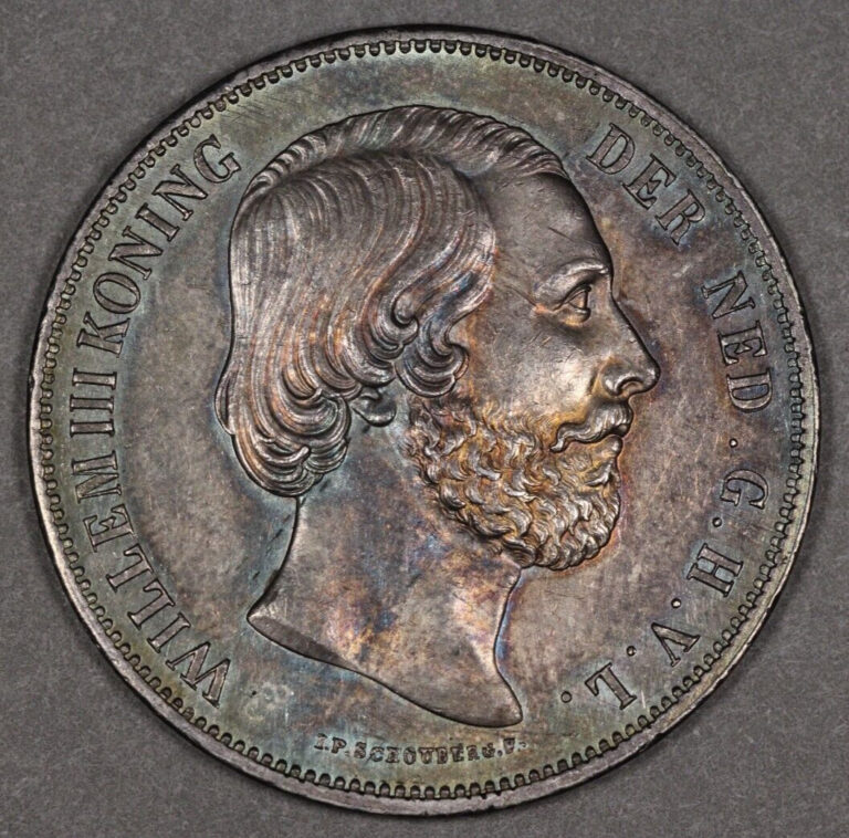 Read more about the article 1852 Netherlands Silver 2 1/2 Gulden
