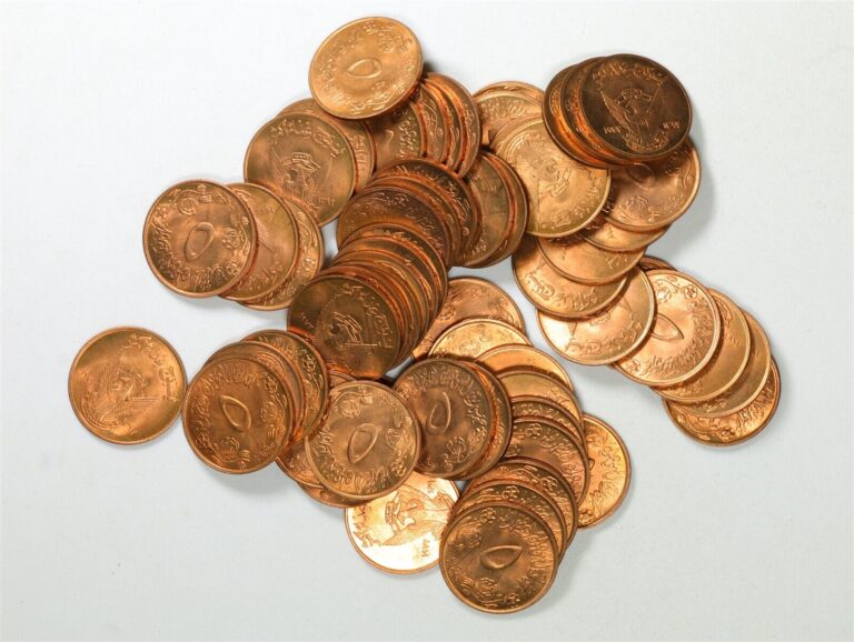 Read more about the article Sudan AH1392 (1972) FAO 5 Milliemes Uncirculated Bronze Coin – Tube of 60 KM#53