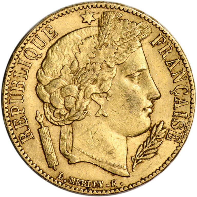 Read more about the article France Gold 20 Francs (.1867 oz) – Ceres – XF/AU – Random Date
