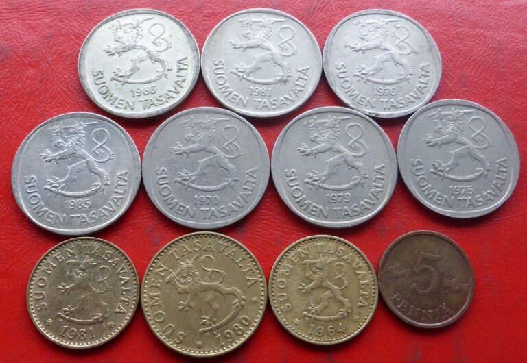 Read more about the article 11 ASSORTED COINS FROM FINLAND / INCLUDING SILVER / LOT 187