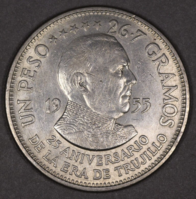 Read more about the article 1955 Dominican Republic Silver Trujillo Peso
