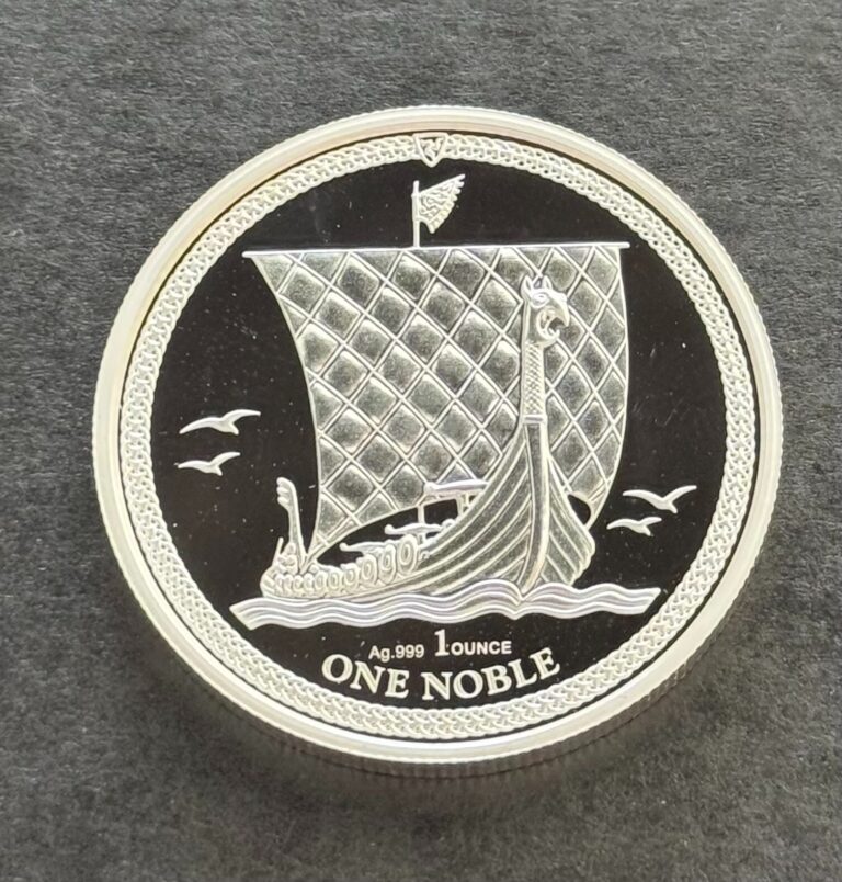 Read more about the article 2018 Isle of Man Elizabeth II One Noble 1 Ounce .999 Silver Bullion Coin