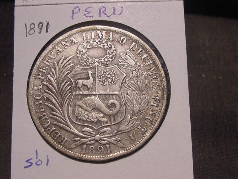 Read more about the article PERU 1891 UN SOL 1 SOL NICE 90% SILVER SHIPS FREE