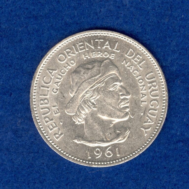 Read more about the article 1961 Uncirculated Uruguay Silver 10 Pesos Coin KM#43