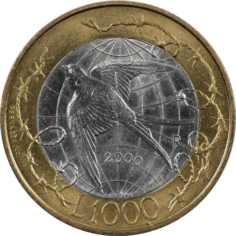 Read more about the article San Marino – 1000 Lire – 2000 R – Liberty – Barn Swallow